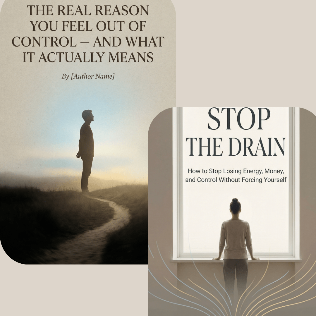 🟢 Phase 2 — Control 📘 The Real Reason You Feel Out of Control — And What It Actually Means 📘 Stop the Drain — How to Stop Losing Energy, Money, and Control Without Forcing Yourself - My Store