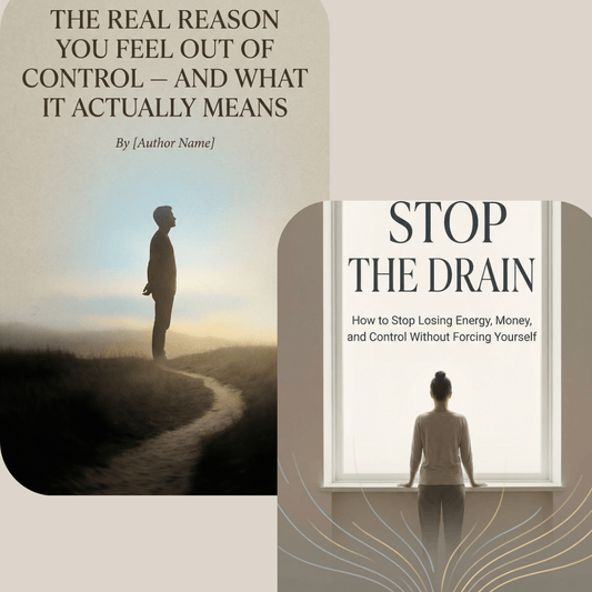 🟢 Phase 2 — Control 📘 The Real Reason You Feel Out of Control — And What It Actually Means 📘 Stop the Drain — How to Stop Losing Energy, Money, and Control Without Forcing Yourself - My Store